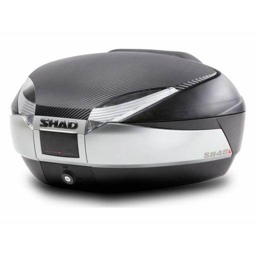 SH48 Top Box Black / Titanium inc Backrest