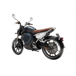 Super Soco TC Electric Motorcycle Blue Rear Left