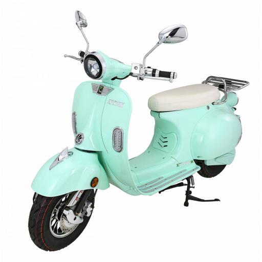 Artisan EV2000R Electric Scooter Mint Green Front Left