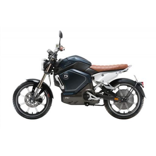 Super Soco TC Electric Motorcycle Blue Left