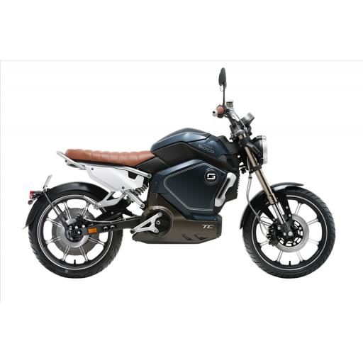 Super Soco TC Electric Motorcycle Blue Right