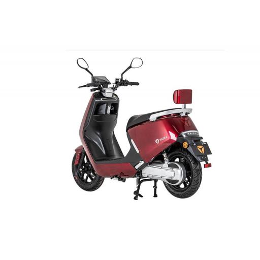 Yadea G5s Red Electric Motorcycle Rear Left.jpg