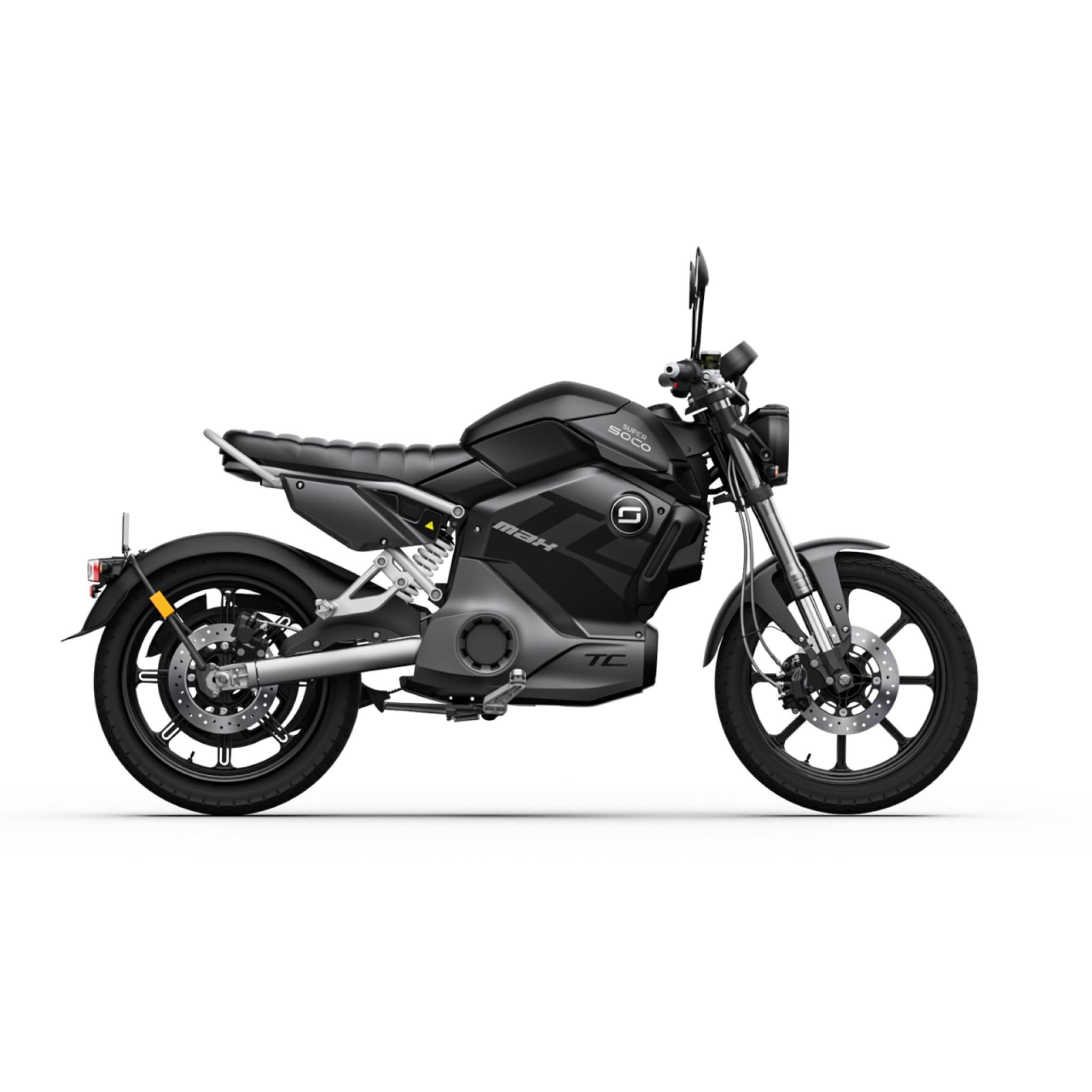 View of Super Soco TC Max Night Edition Electric Motorcycle