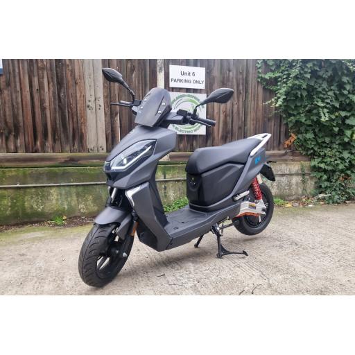 MGB E4 Electric Moped Grey - Front Left.jpg