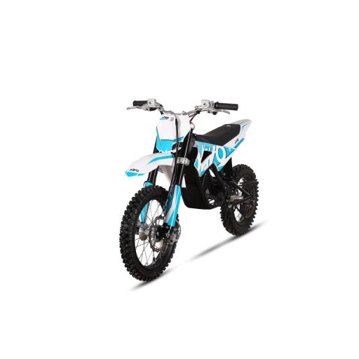 Kayo ET110 Electric Dirt Bike - White Blue - Front Left Side.jpg